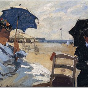 Reprodukcia Monet - The Beach at Trouville zs17818