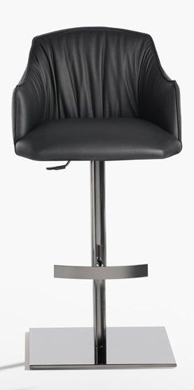 POTOCCO - Barová stolička BLOSSOM so štvorcovou podnožou a operadlami