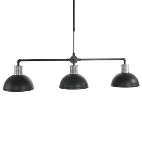 Steinhauer Závesná lampa Brooklyn 3-plameňová v čiernej, Obývacia izba / jedáleň, kov, E27, 60W, P: 140 cm, L: 30 cm