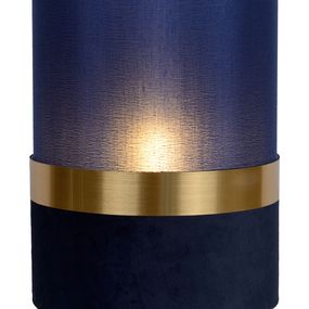 LUCIDE 10508/01/35 EXTRAVAGANZA TUSSE stolná lampička V220mm 1xE14 modrá, mosadz