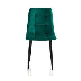 Zelené zamatové jedálenské stoličky v súprave 2 ks Faffy – Tomasucci