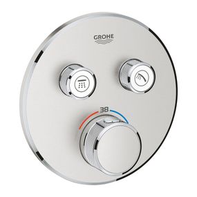 Grohe Grohtherm SmartControl - Termostat pre podomietkovú inštaláciu s 2 ventilmi, supersteel 29119DC0