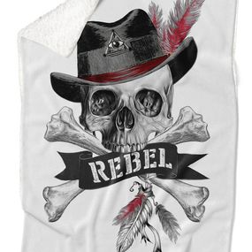 Deka Rebel skull (Podšitie baránkom: ÁNO)