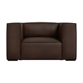 Tmavohnedé kožené kreslo Madame - Windsor & Co Sofas