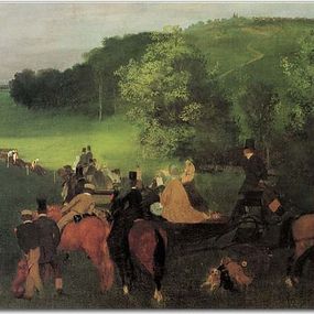 Edgar Degas Obraz - On the Racecourse zs16642