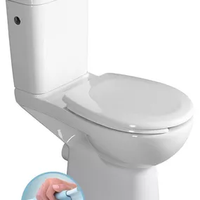 SAPHO - HANDICAP WC kombi misa zvýšená Rimless, zadný odpad K11-0221