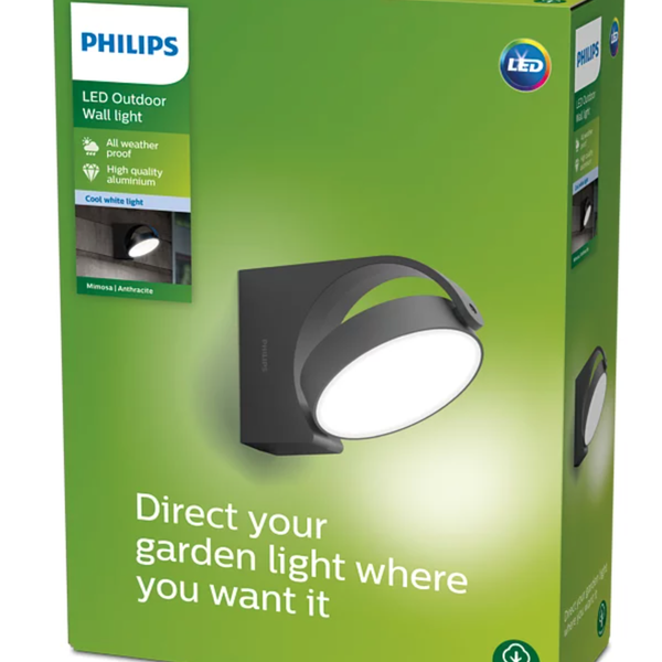 Philips 8719514477278 LED vonkajšie nástenné svietidlo Mimosa 1x7W | 680lm | 4000K | IP44