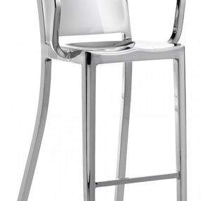 EMECO - Barová stolička s operadlamiHUDSON