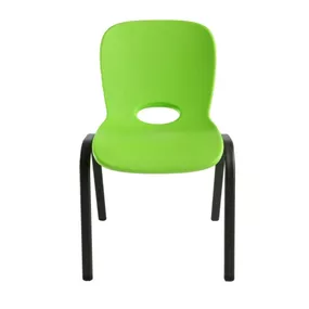 Detská stolička HDPE Dekorhome Zelená