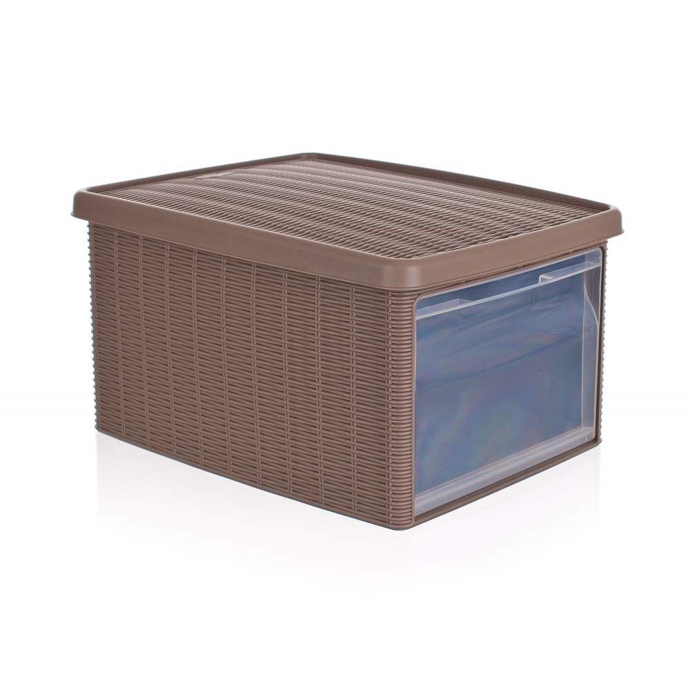 Box multifunkční RATTAN 15 l, světle hnědý