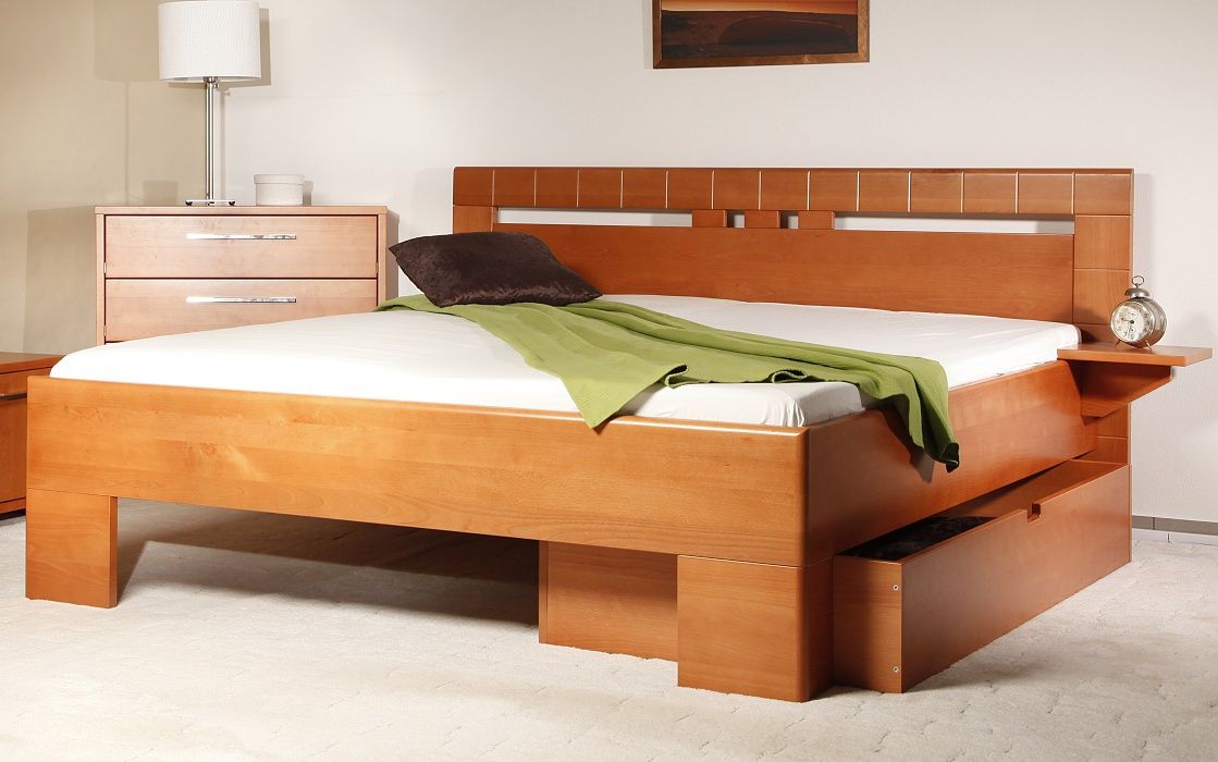 Masívna posteľ s úložným priestorom varezza 1 - 160/180 x 200cm - 160