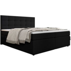 Expedo Čalúnená posteľ boxspring SALMA + topper, 160x200, inari 100