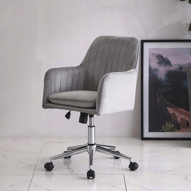 DomTextilu Pohodlné otočné kancelárske kreslo v sivej farbe  44080