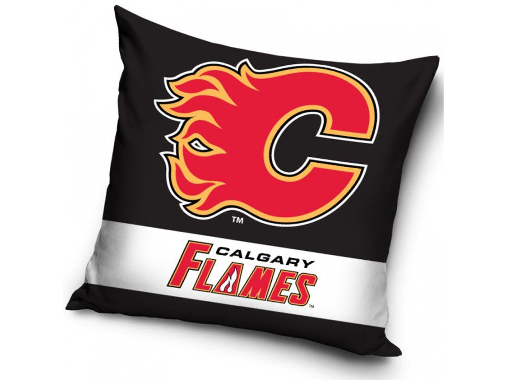 Vankúšik NHL Calgary Flames 40x40 cm