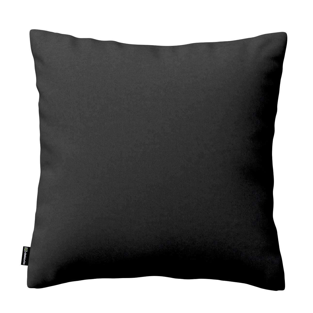 Dekoria Karin - jednoduchá obliečka, czarny, 60 × 60 cm, Living 2, 161-19