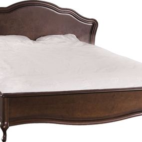 Rustikálna manželská posteľ Verona V-P/N 160 - hnedá