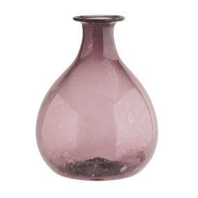 MADAM STOLTZ Váza z recyklovaného skla Dark Purple