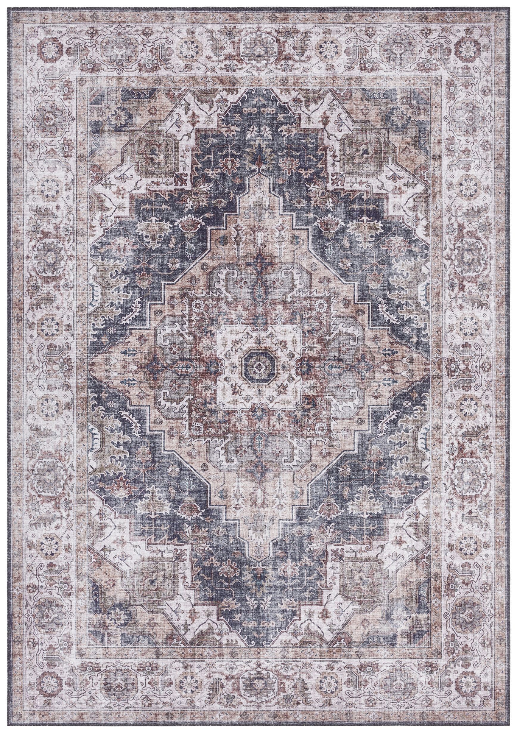 Nouristan - Hanse Home koberce Kusový koberec Asmar 104016 Putty / Grey - 80x200 cm