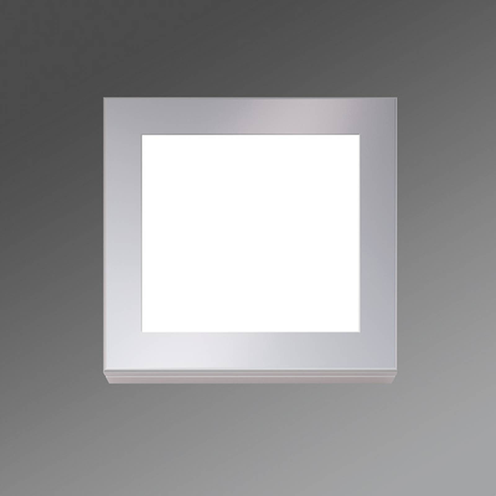 Regiolux Pravouhlé nástenné LED svietidlo Visula-VSWIG 12 W, Chodba, hliník, plast, 12W, L: 35.5 cm, K: 33cm