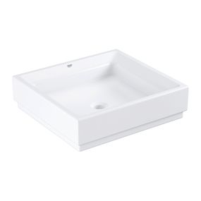 GROHE Cube Ceramic - Umývadlo na dosku 500x470 mm, PureGuard, alpská biela 3948100H