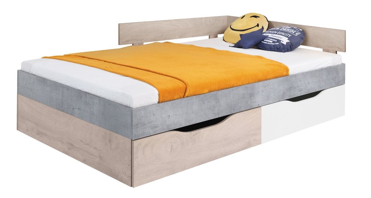 Študentská posteľ omega 120x200cm s úložným priestorom -