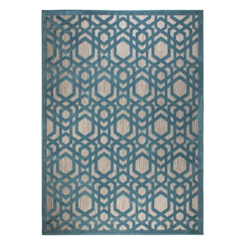 Modrý vonkajší koberec behúň 150x80 cm Oro - Flair Rugs