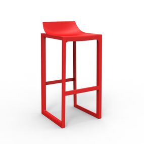 VONDOM - Barová stolička WALL STREET - červená