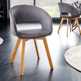 Dizajnová stolička Colby sivá
