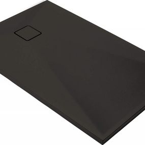 DEANTE - Correo čierna - Granitová sprchová vanička, obdĺžniková, 140x80 cm KQR_N48B