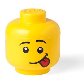 Žltý úložný box v tvare hlavy LEGO® Silly L