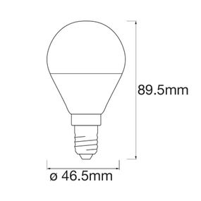 LEDVANCE SMART+ WiFi E14 5W kvapka RGBW 3ks, E14, 5W, Energialuokka: F, P: 8.95 cm