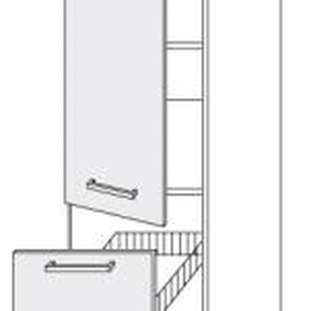 ArtExt Kuchynská linka Brerra - lesk Kuchyňa: Spodná skrinka 2D/14K/40 / (ŠxVxH) 40 x 207 x 56,5 cm