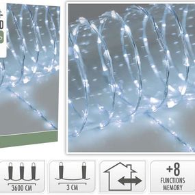 HOMESTYLING Vánoční světelný řetěz studená bílá 1200 LED / 36 m KO-AX9621080