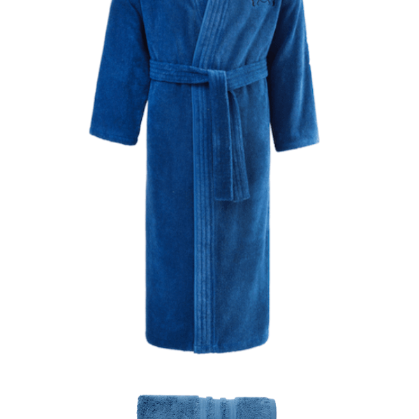 Soft Cotton Luxusný pánsky župan SMART s uterákom 50x100 cm v darčekovom balení Modrá L + uterák 50x100cm + box