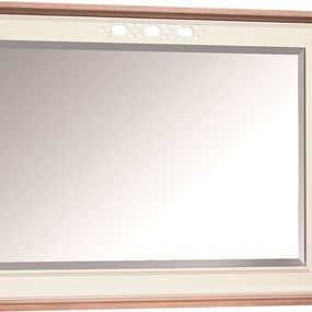 Zrkadlo na stenu Florencja FL-L3 - vanilka / dub Florencja