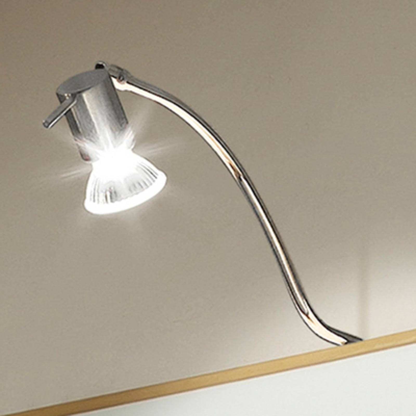 Linea Light Obrazová lampa Mirror s nastaviteľným svetlom, Chodba, kov, GU10, 40W, L: 5 cm, K: 11cm
