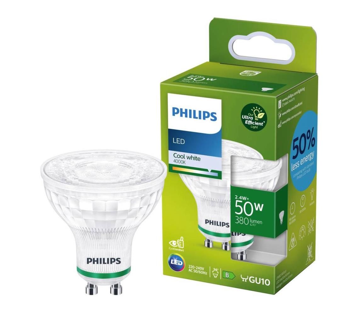 LED Žiarovka Philips GU10/2,4W/230V 4000K