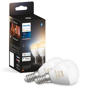 SADA 2x LED Stmievateľná žiarovka Philips Hue WHITE AMBIANCE P45 E14/5,1W/230V
