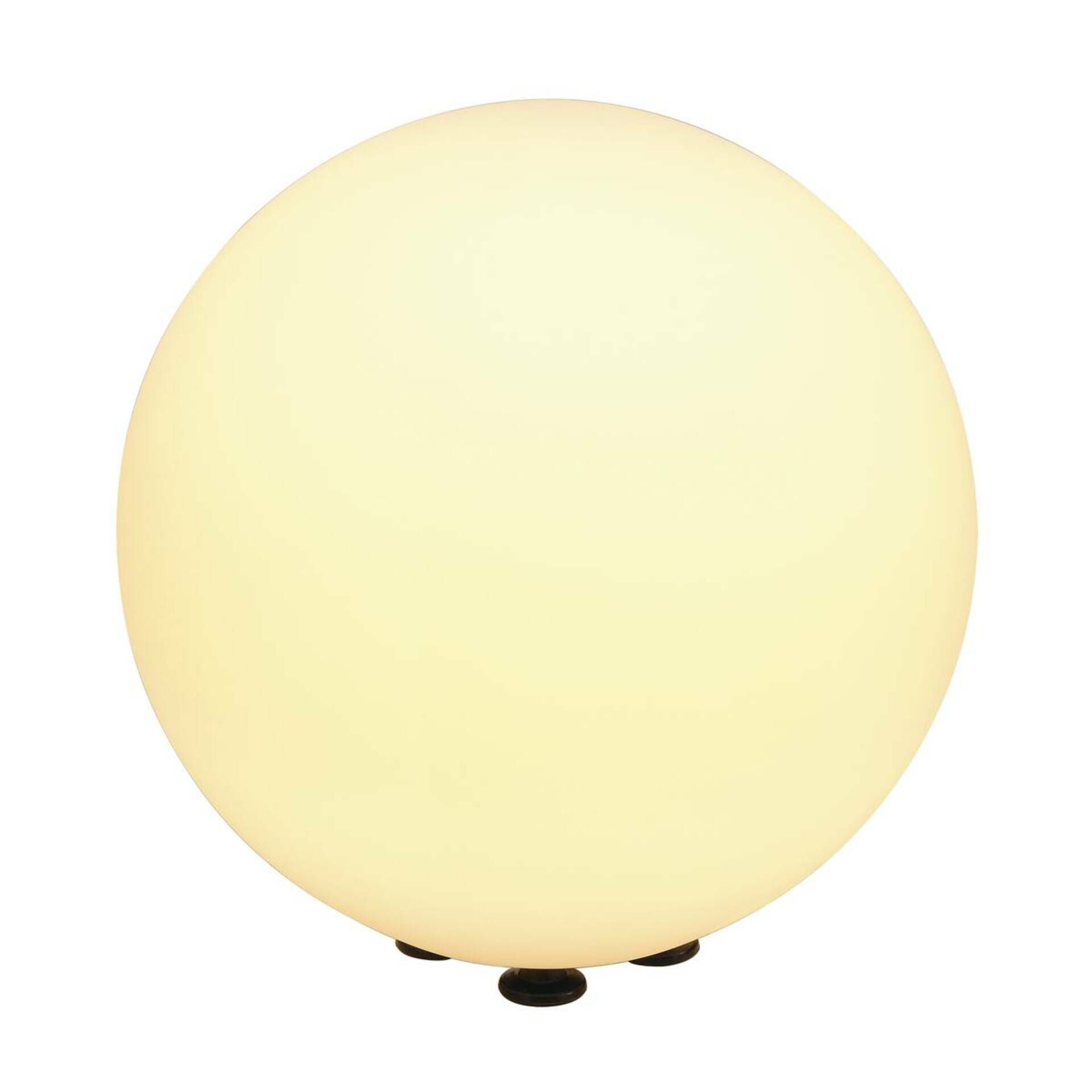 SLV BIG WHITE ROTOBALL FLOOR 40, venkovní stojací lampa, TC-(D,H,T,Q)SE, IP44, koule, bílá, pr. 40 cm, max. 24 W 227220