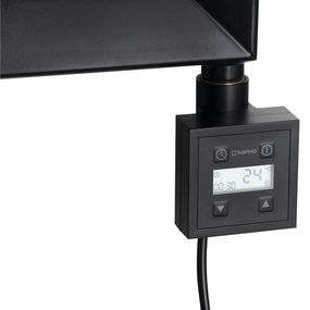 SAPHO - KTX vykurovacia tyč s termostatom, 400 W, čierny mat KTX-B-400