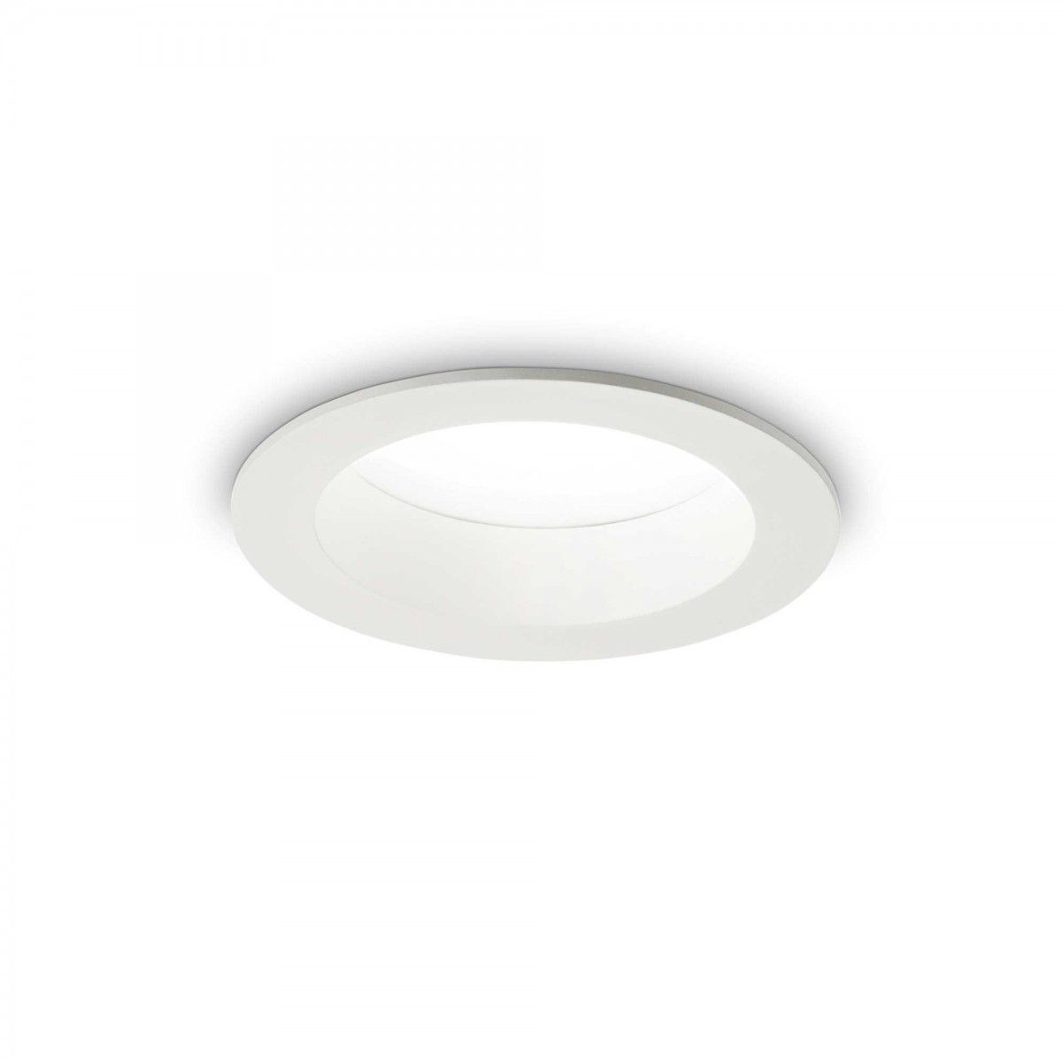 Ideal Lux 193403 LED zápustné stropné bodové svietidlo Basic wide 1x10W | 1100L | 4000K | IP44 - biela