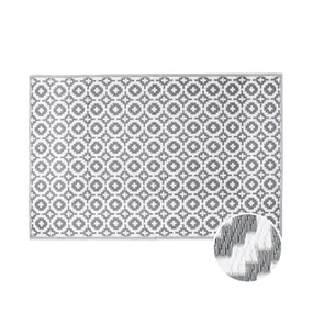 Butlers COLOUR CLASH Exteriérový koberček mozaika 180 x 120 cm - sivohnedá