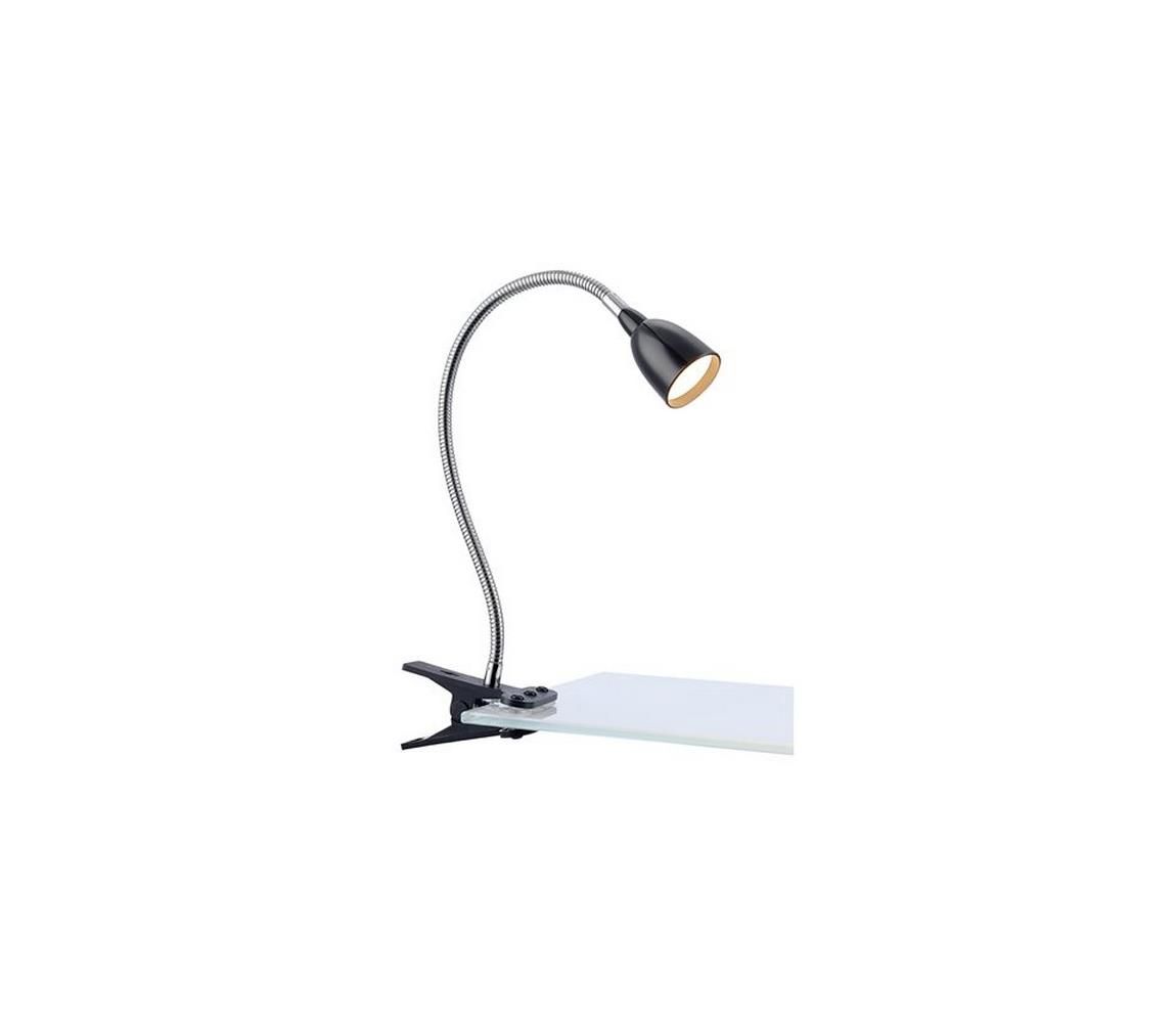 Markslöjd 106092 - LED Stolná lampa s klipom TULIP LED/3W/230V čierna