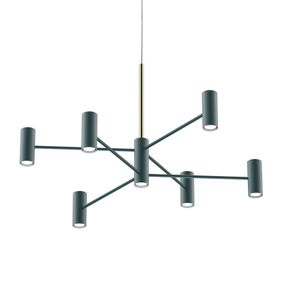 Modo Luce Chandelier závesná lampa13p 100cm čierna, Obývacia izba / jedáleň, kov, GU10, 28W, K: 63cm