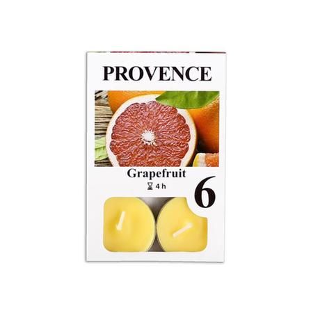 Provence Čajová sviečka PROVENCE 6ks grapefruit