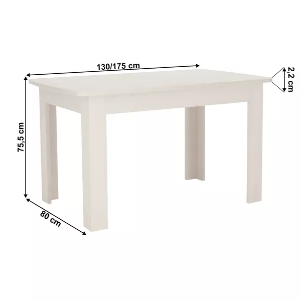  Jedálensky rozkladací stôl, 130-175x80 cm, TIFFY-OLIVIA 15