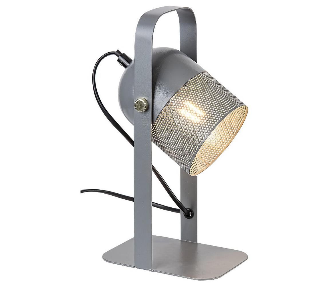 Rabalux 5254 - Stolná lampa RONNIE 1xE14/25W/230V šedá
