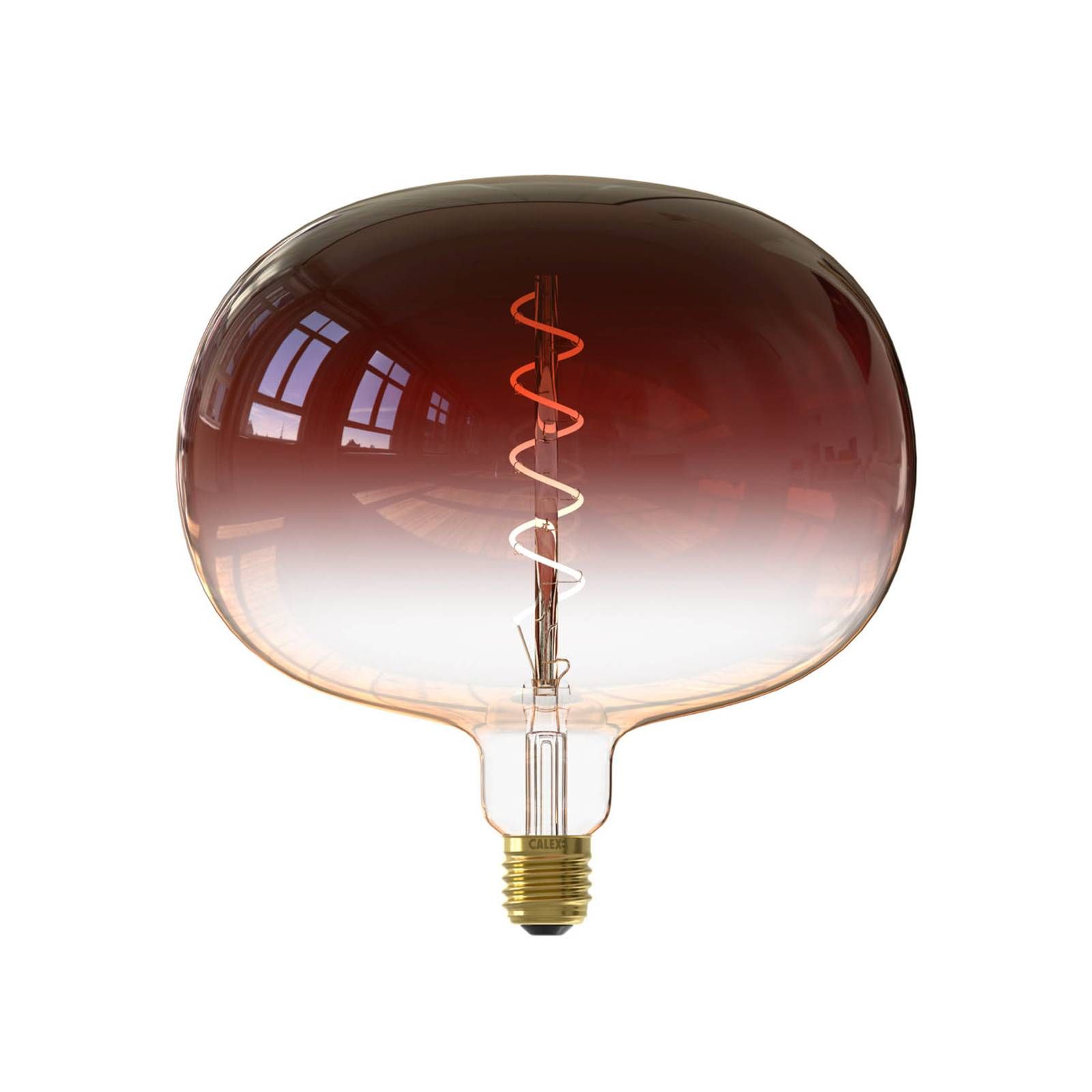 Calex Boden LED globe E27 5W filament gaštanová, sklo, E27, 5W, P: 22.5 cm