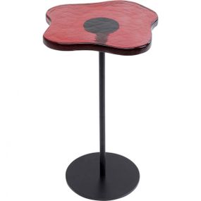 KARE Design Odkládací stolek Lava - červený, Ø30cm