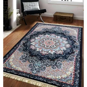 DomTextilu Luxusný koberec s nádherným modrým orientálnym vzorom 65927-239762